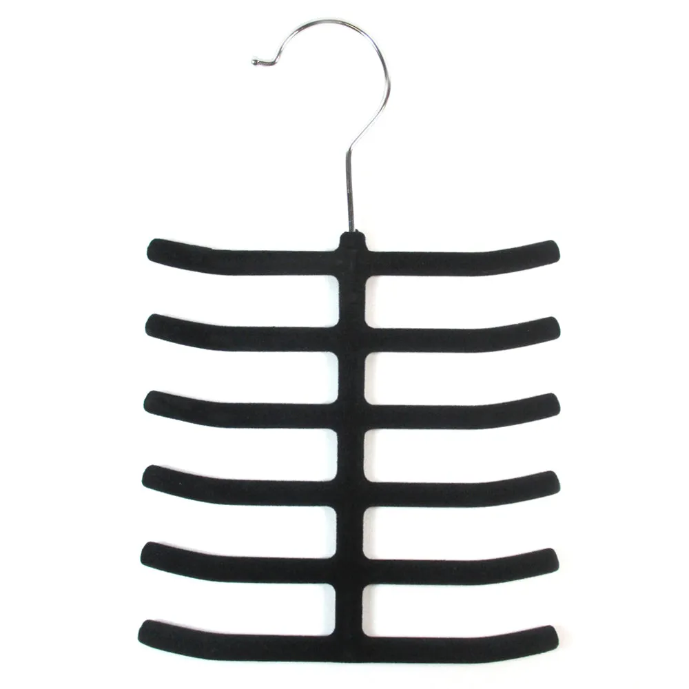4X Tie Rack Hanger Non Slip Belt Compact Closet Holder Organizer Scarf Hook Neck