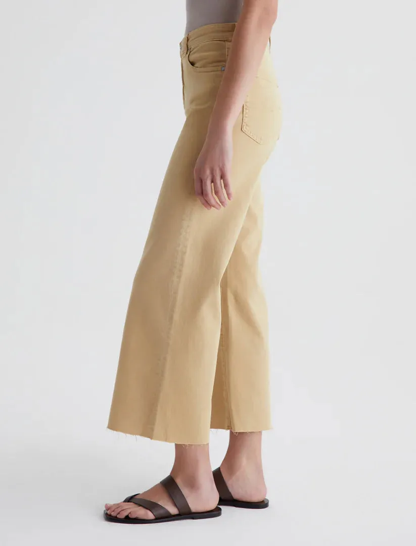 AG Saige Wide Leg Crop - Sulfur Aspen Yellow