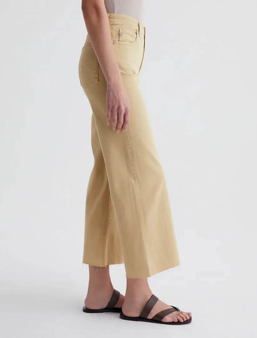 AG Saige Wide Leg Crop - Sulfur Aspen Yellow
