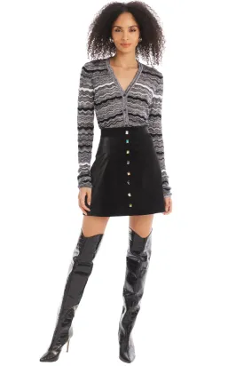 Allison New York Colleen Cardigan - Black/White