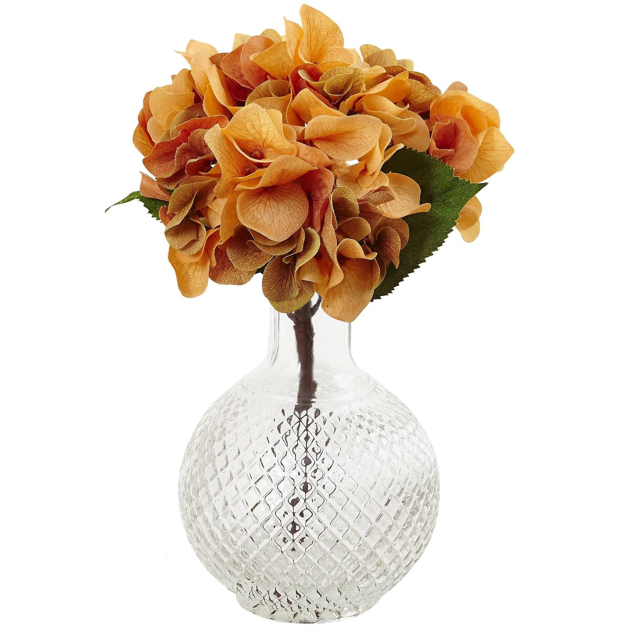 Autumn Hydrangea w/Vase (Set of 3)