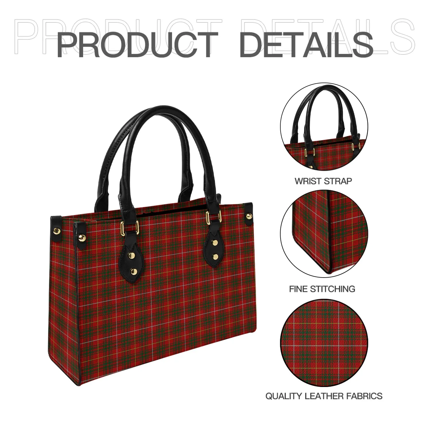Bruce Tartan Leather Bag