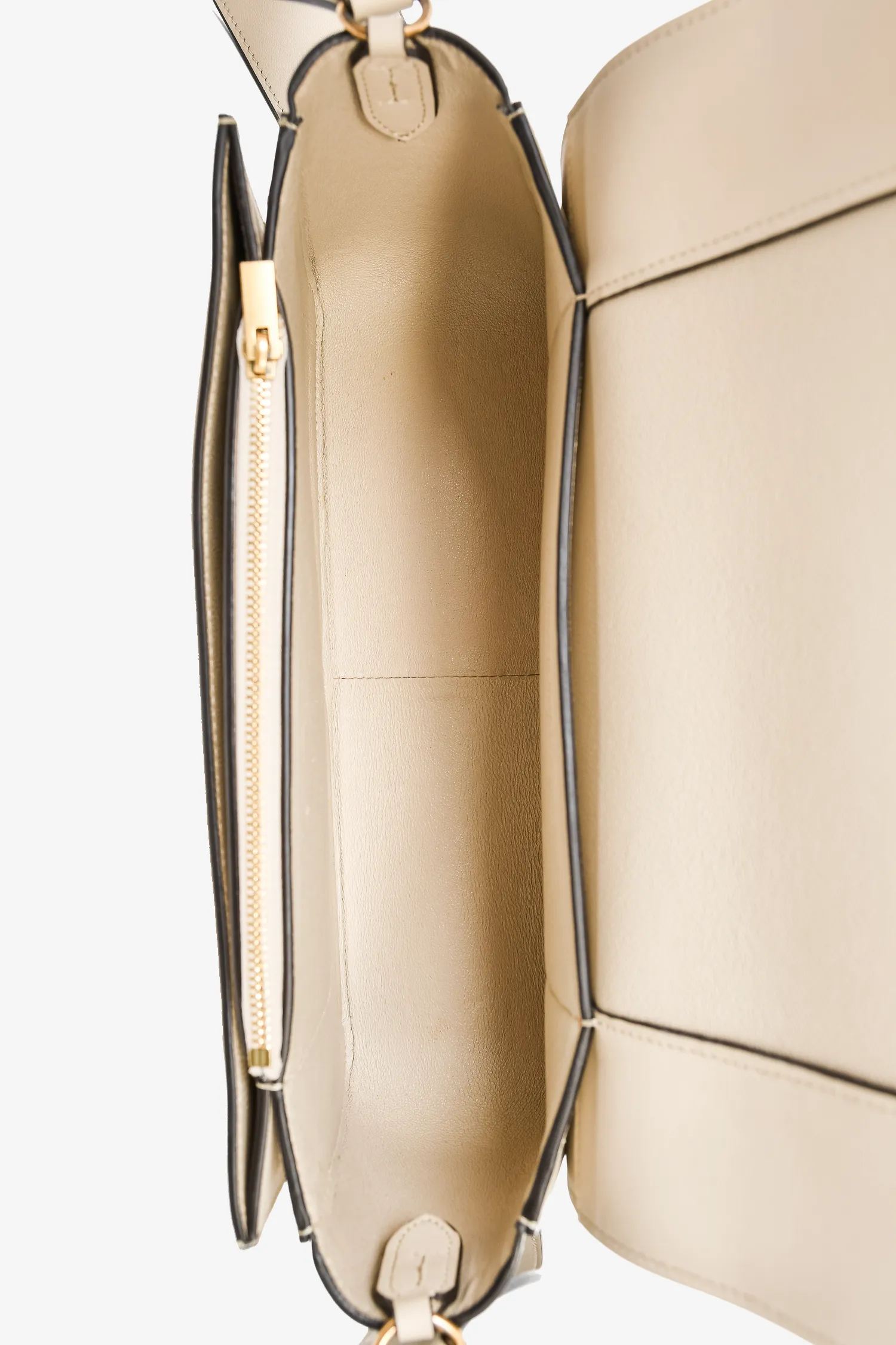 Celine Blue/Cream Leather Rectangle 'Frame' Shoulder Bag