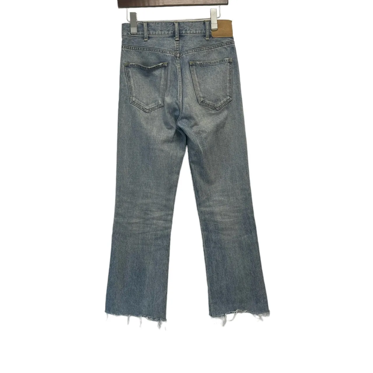 CELINE Dylan Flared Jeans in Vintage Stone Denim