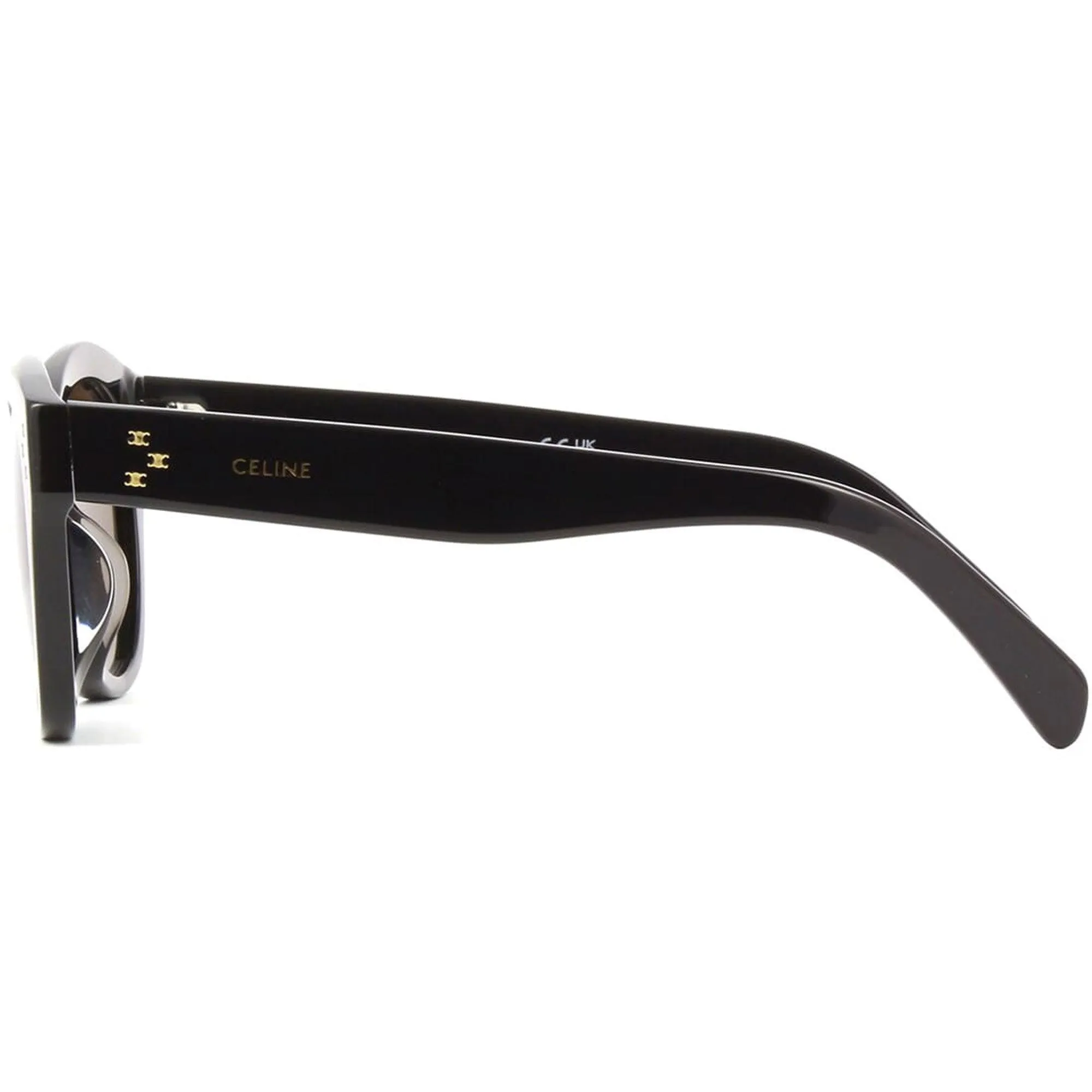 Celine Women's Sunglasses - Brown Lens Full Rim Cat Eye Plastic Frame | CL40217U 01E