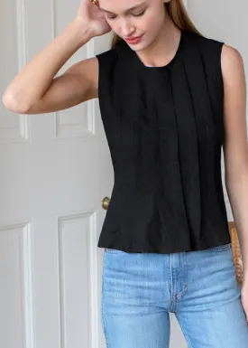 Emerson Fry Plait Long Top in Black