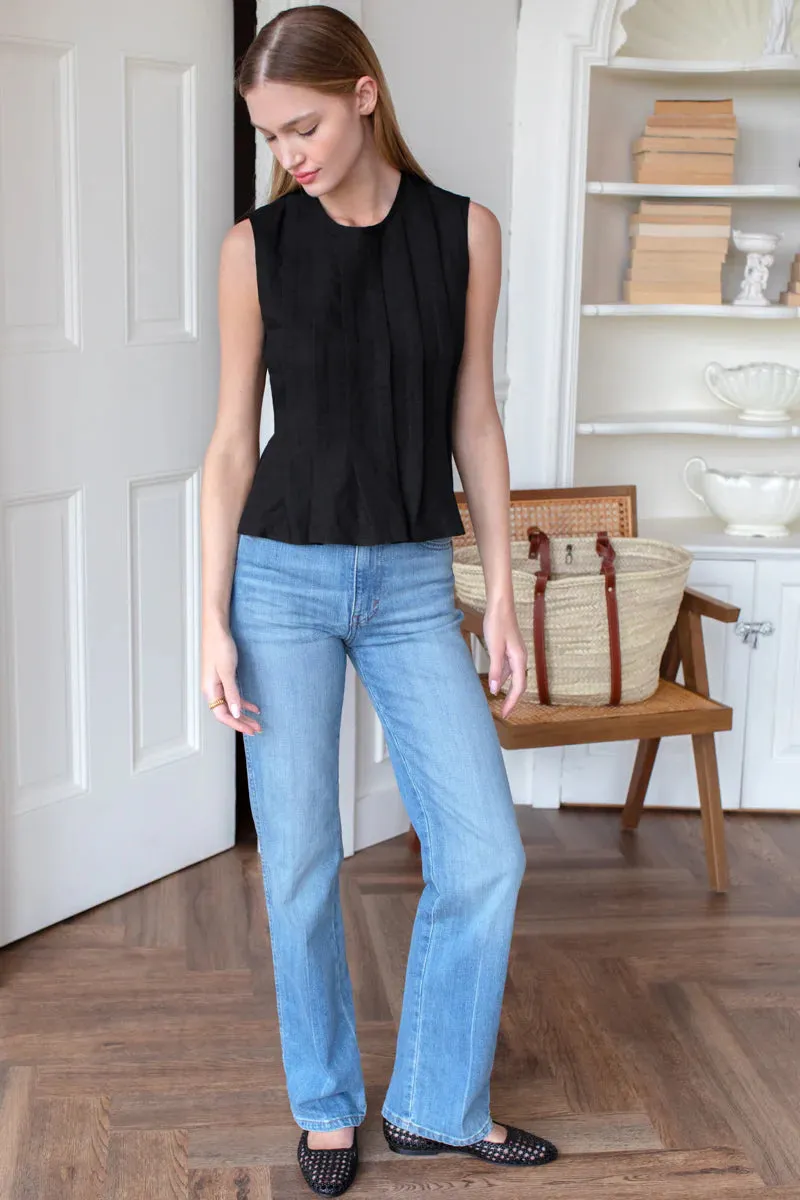 Emerson Fry Plait Long Top in Black