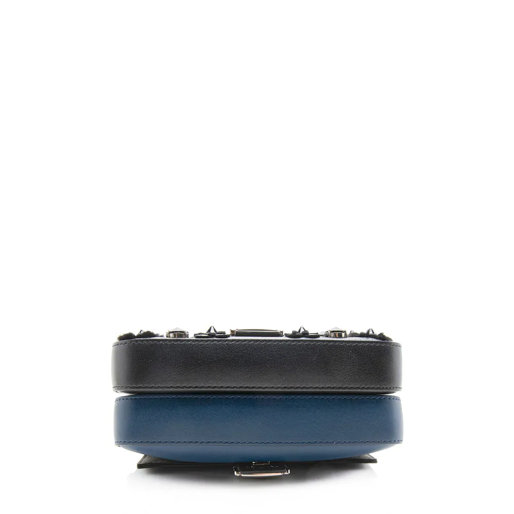Fendi Leather Flowerland Micro Double Baguette Shoulder Bag (SHF-11505)
