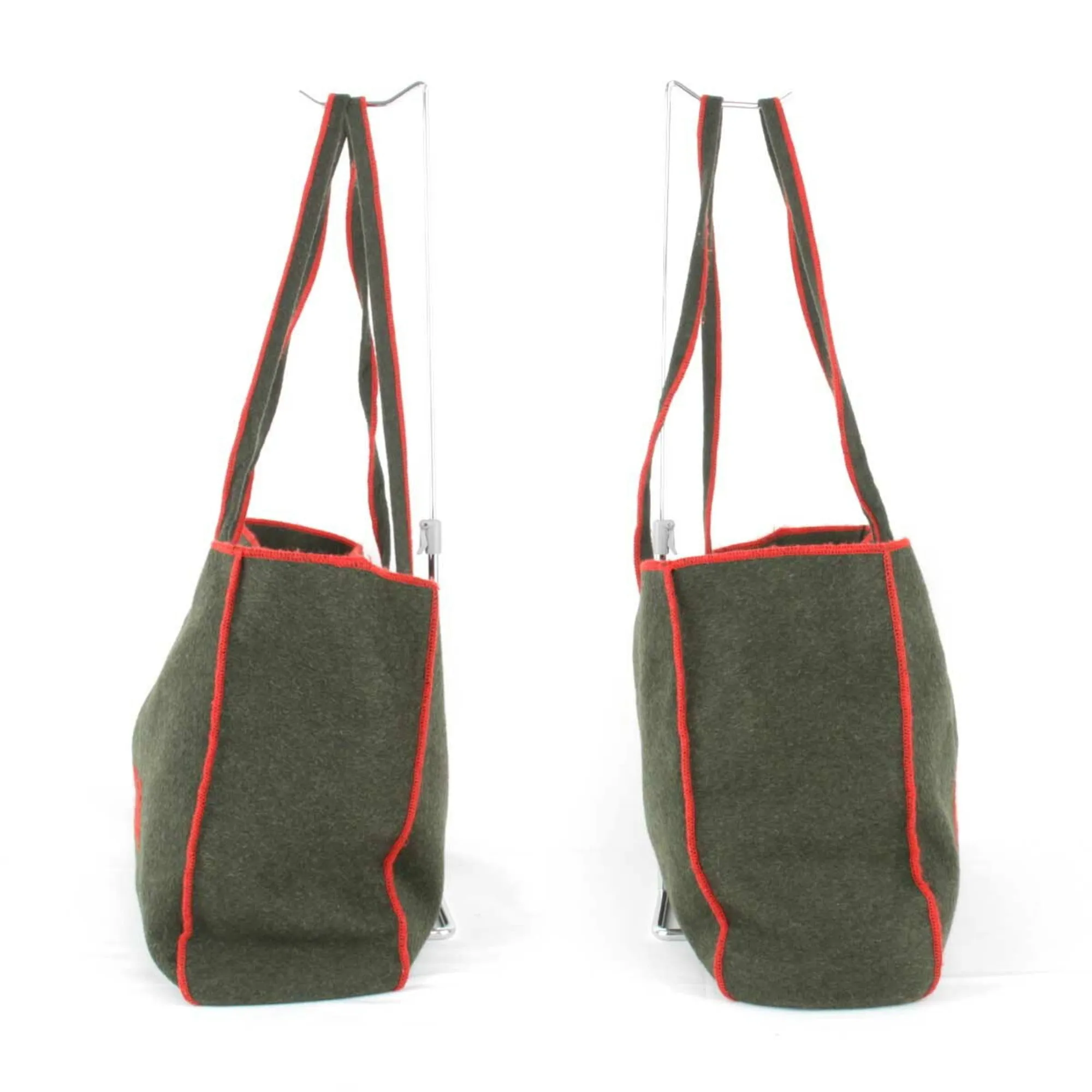 FENDI Tote Bag Felt Khaki Ladies