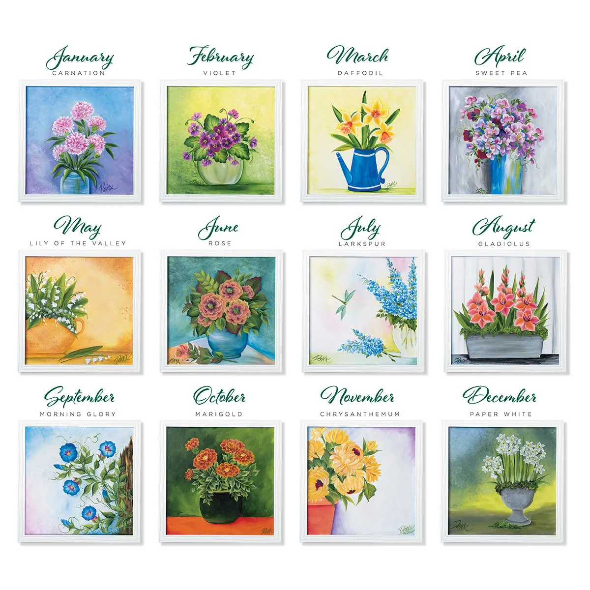 Flower of the Month Kit - Let's Paint 2019 with Donna Dewberry