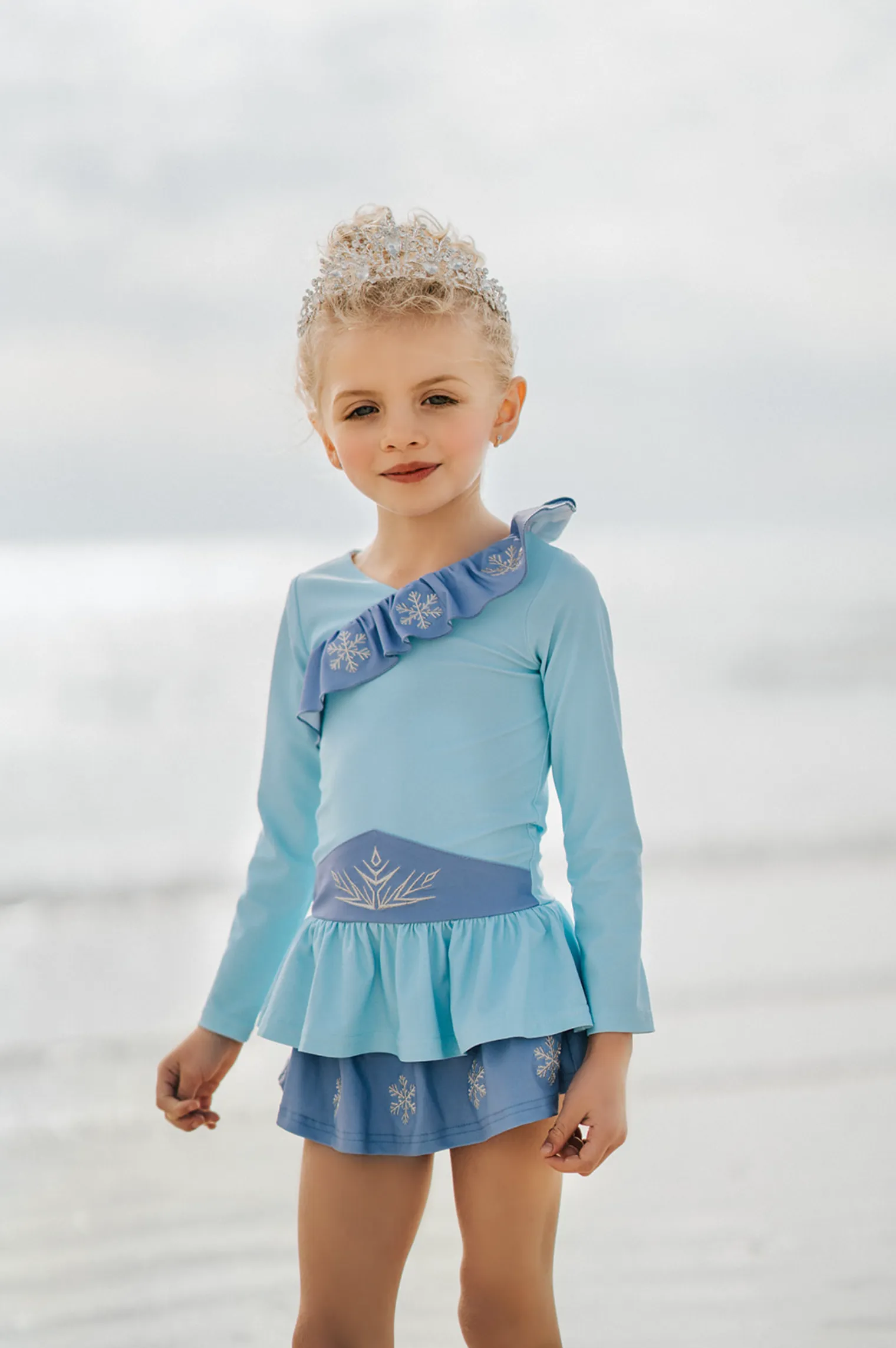 Ice Queen Rash Guard Swim Set
