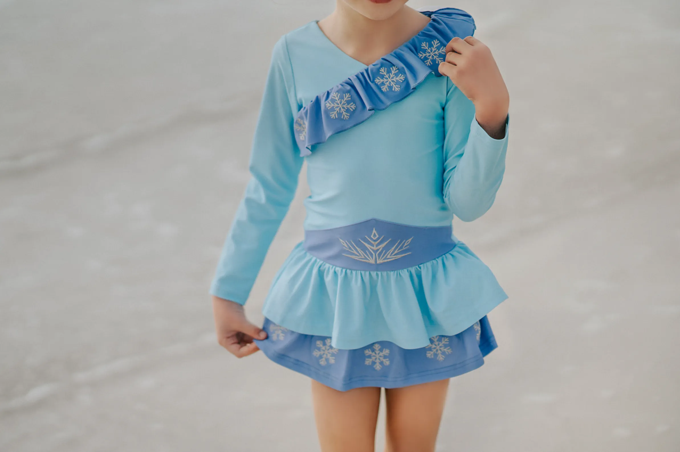 Ice Queen Rash Guard Swim Set