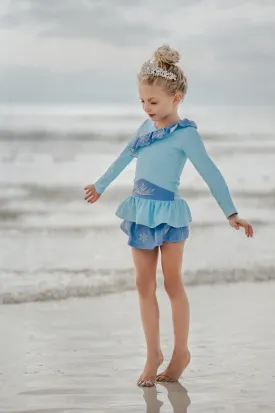 Ice Queen Rash Guard Swim Set