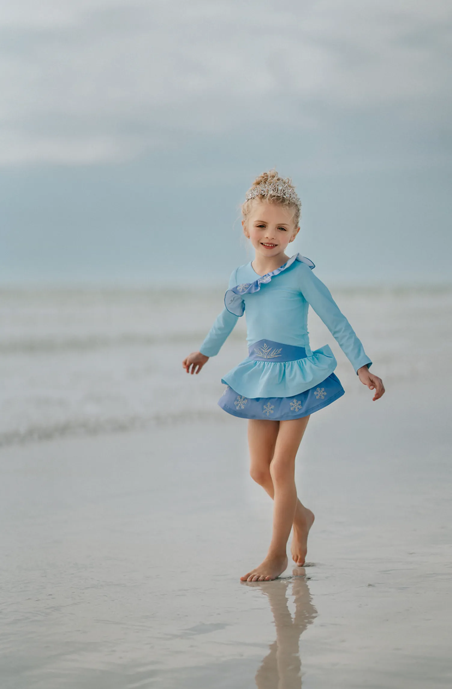 Ice Queen Rash Guard Swim Set