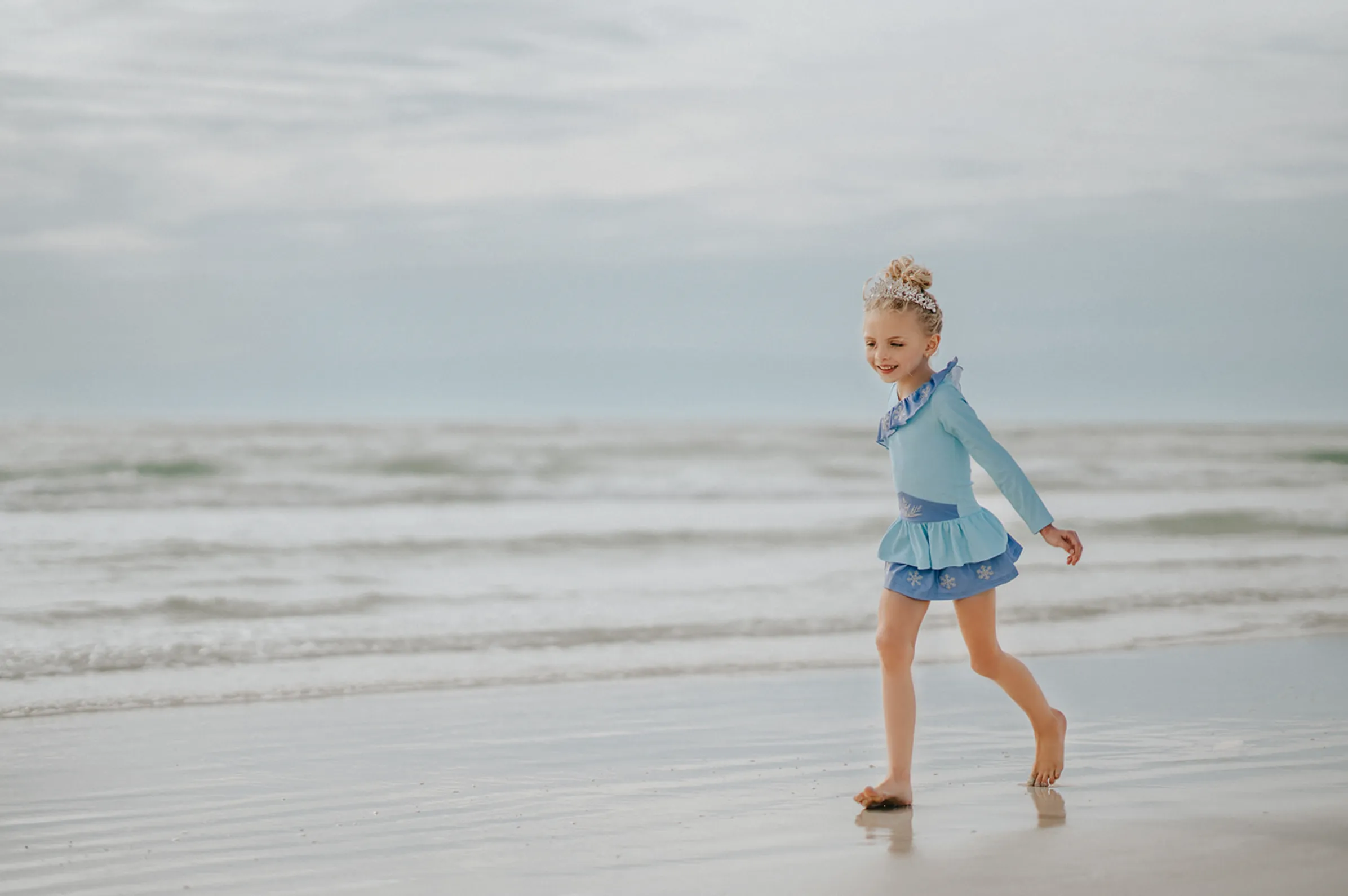 Ice Queen Rash Guard Swim Set