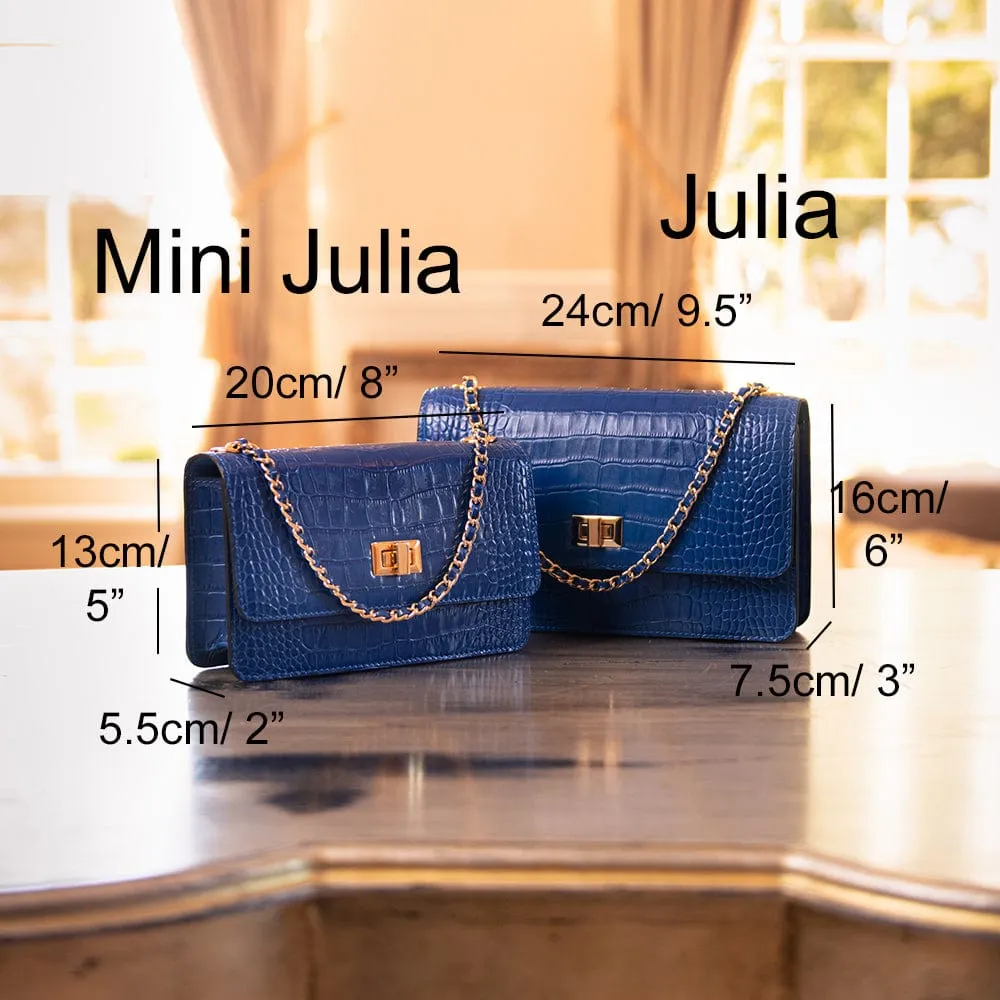 Julia Bag - Turquoise Croc