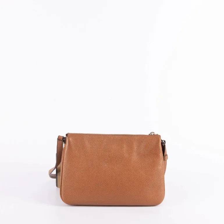 Kate Spade Leila Triple Gusset Leather Crossbody Bag