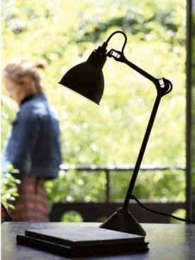 Lampe Gras 205 Table Lamp - Black with Copper Interior