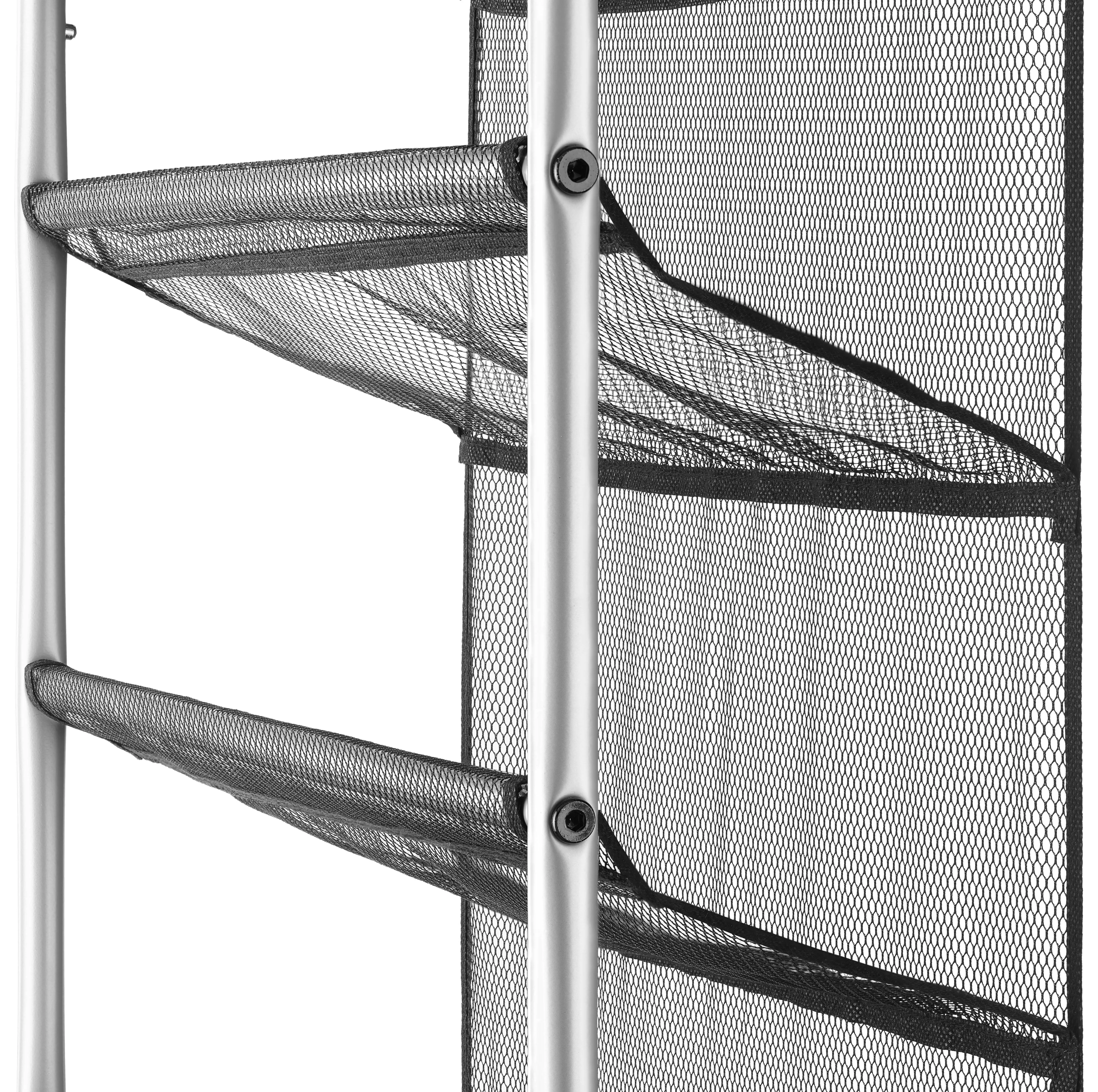 Mainstays 36 Pair Over-The-Door Shoe Closet Organizer Rack for 36 Pairs, 12 Tier, Metal, Gray
