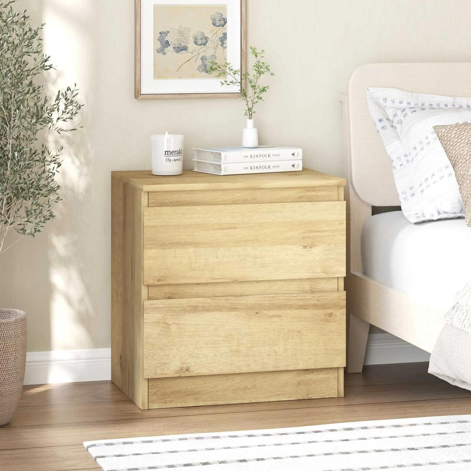 MerryLuk Bedside Table Side Table Bedroom Bundle
