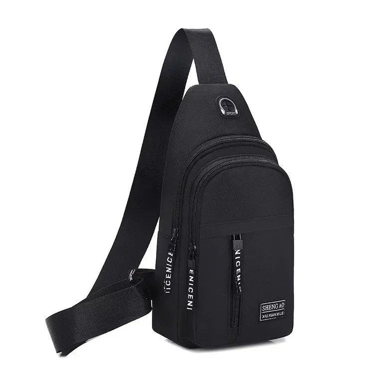 New Men's Shoulder Bag Casual Oxford Cloth Chest Bag