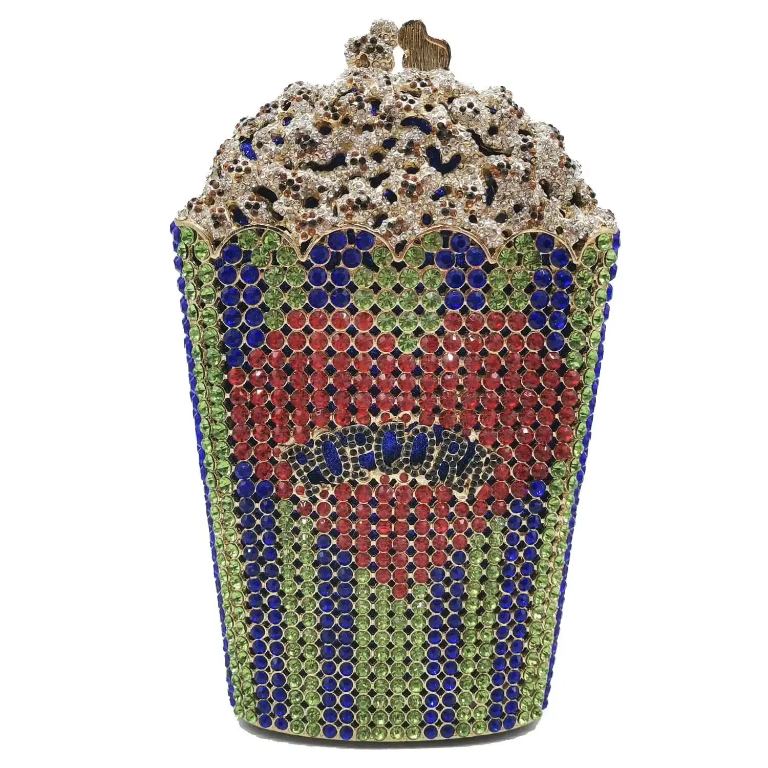 Popcorn Crystal Clutch Bags