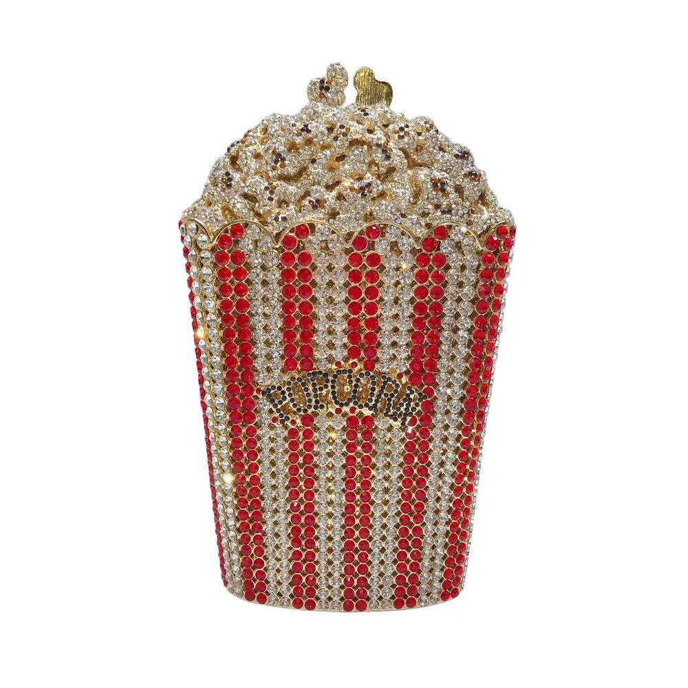 Popcorn Crystal Clutch Bags