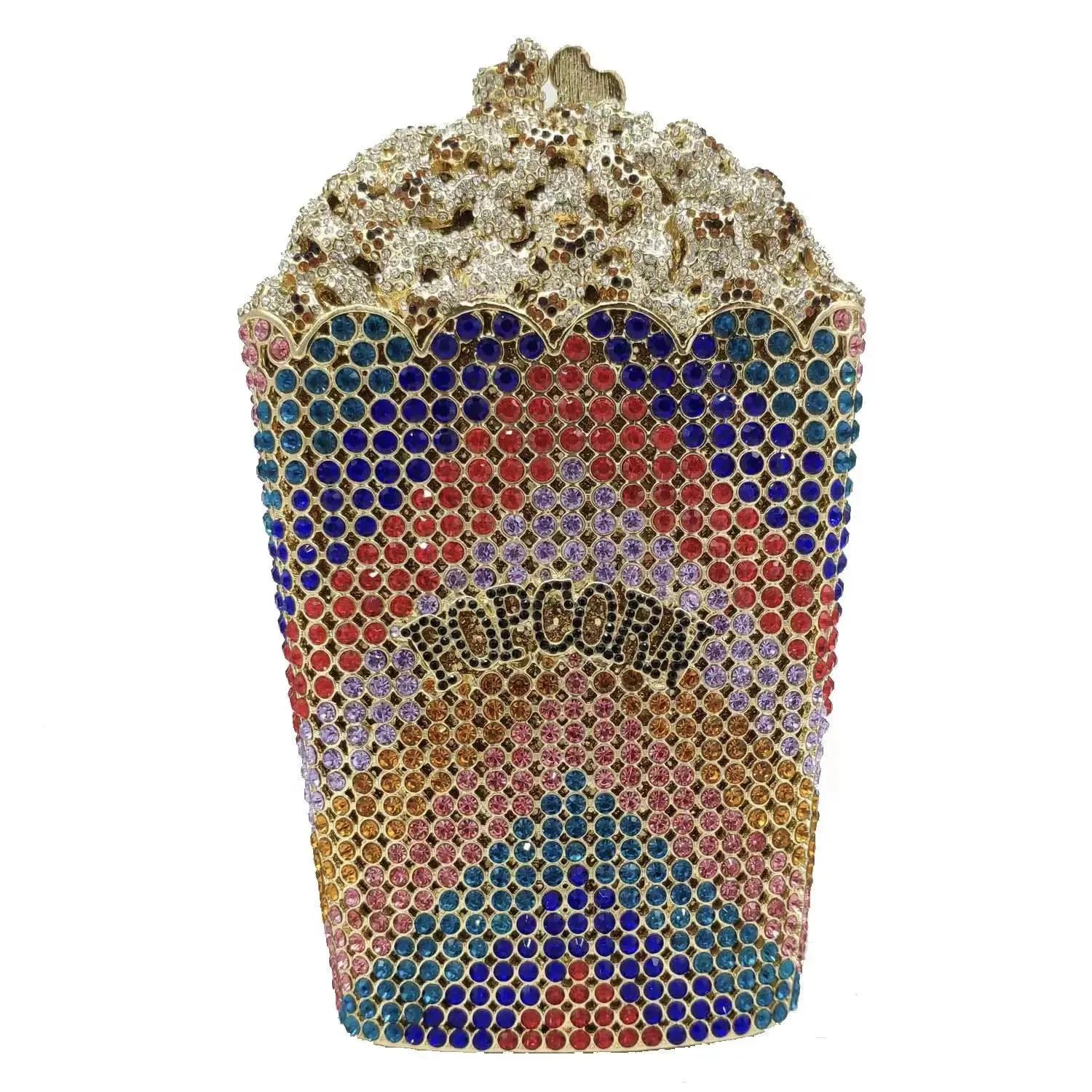 Popcorn Crystal Clutch Bags