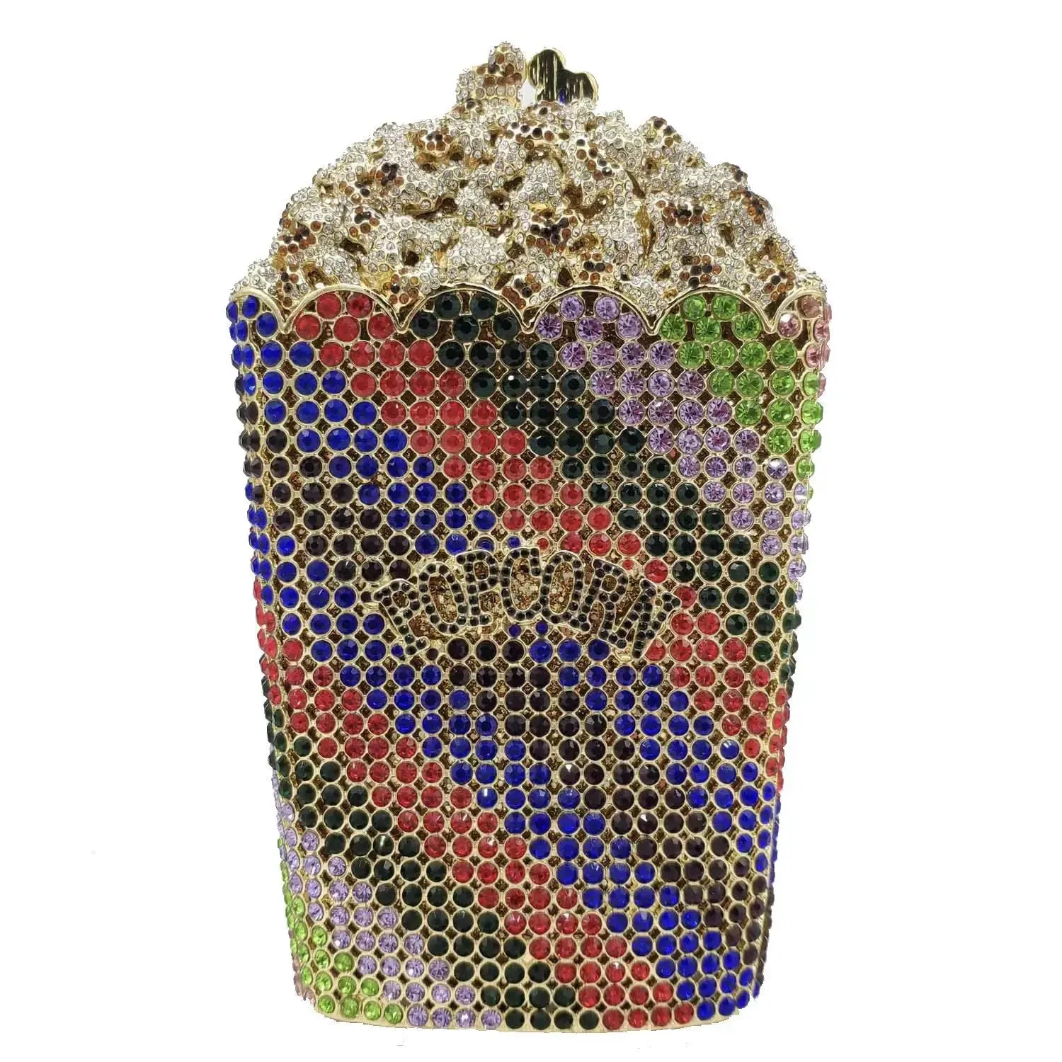 Popcorn Crystal Clutch Bags