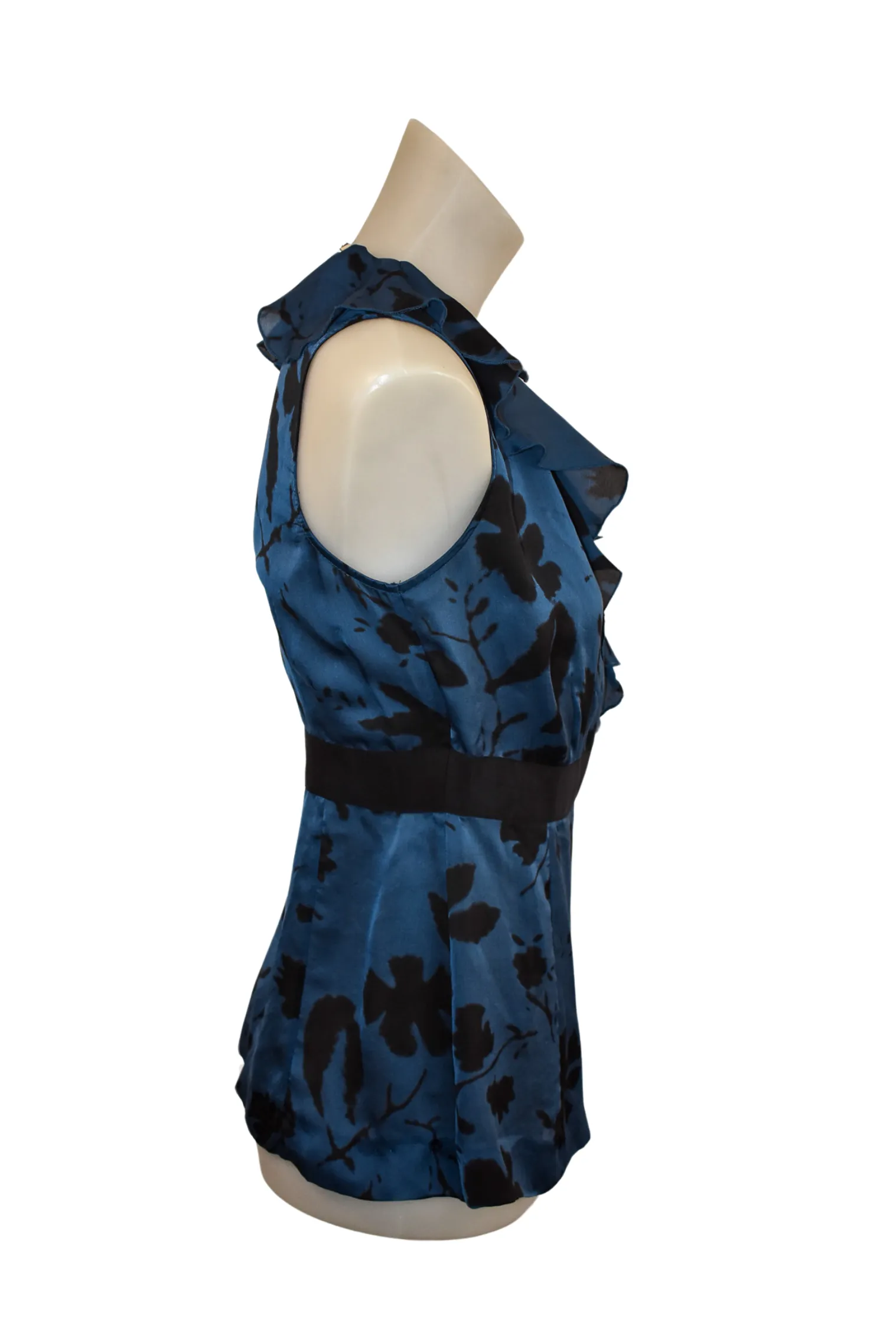 Sacoor Brothers 100% silk wrap top, S