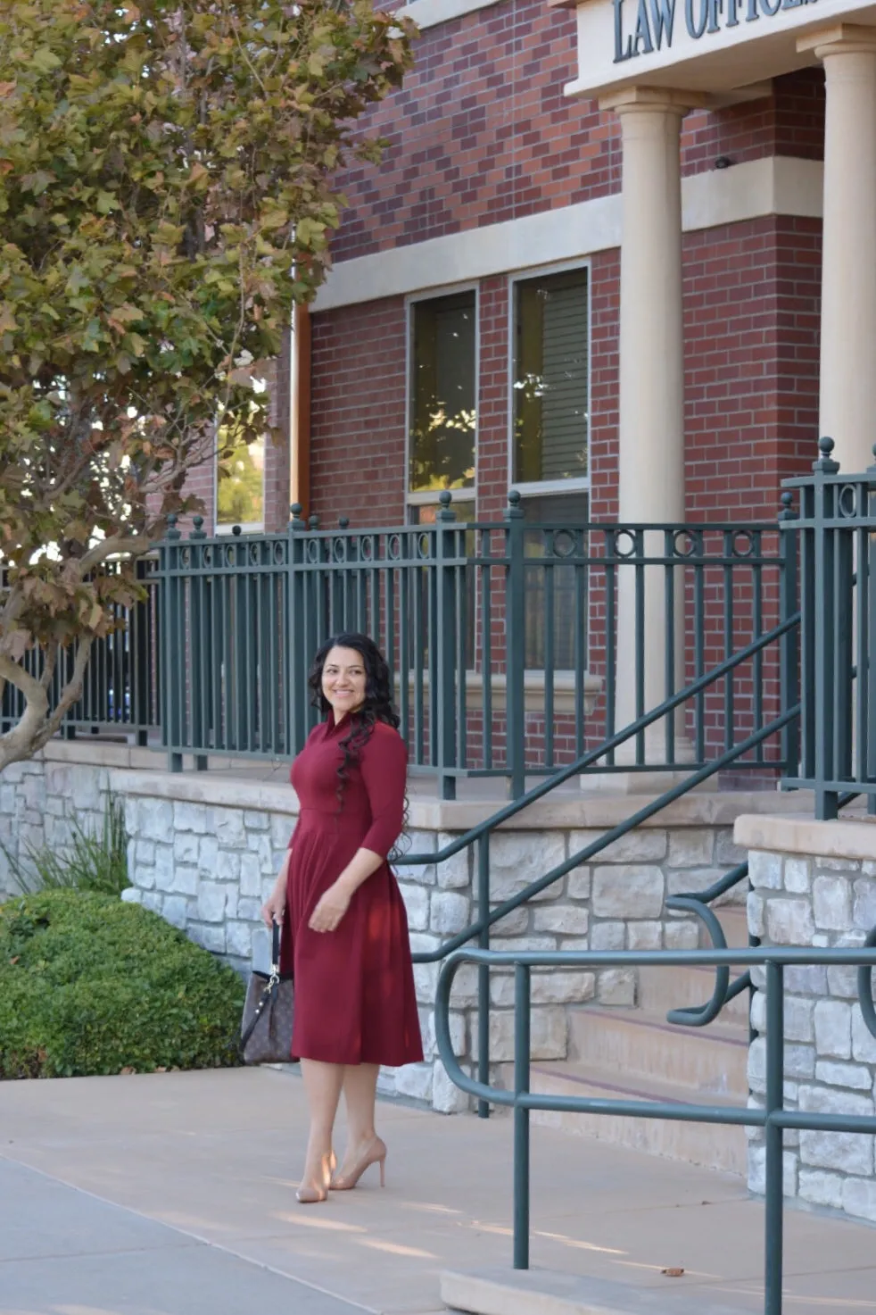 Santorini Burgundy Dress