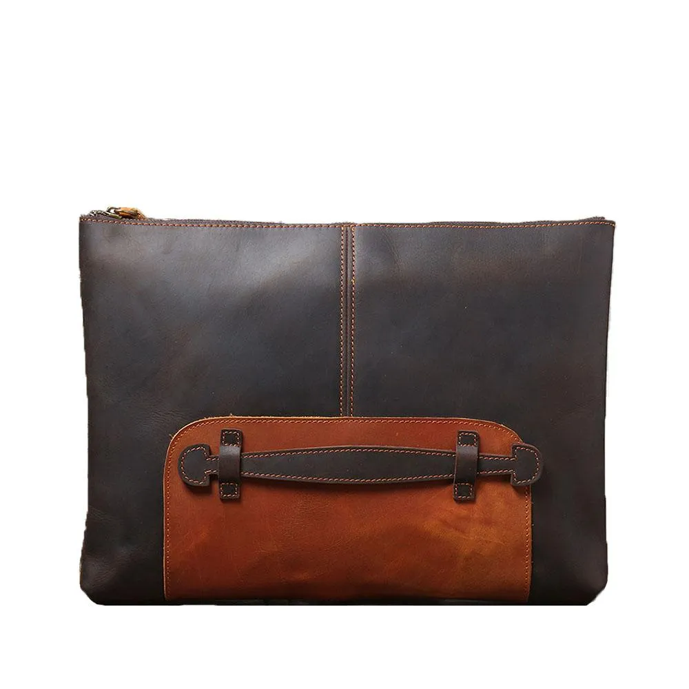 Simple Leather Laptop Handbag