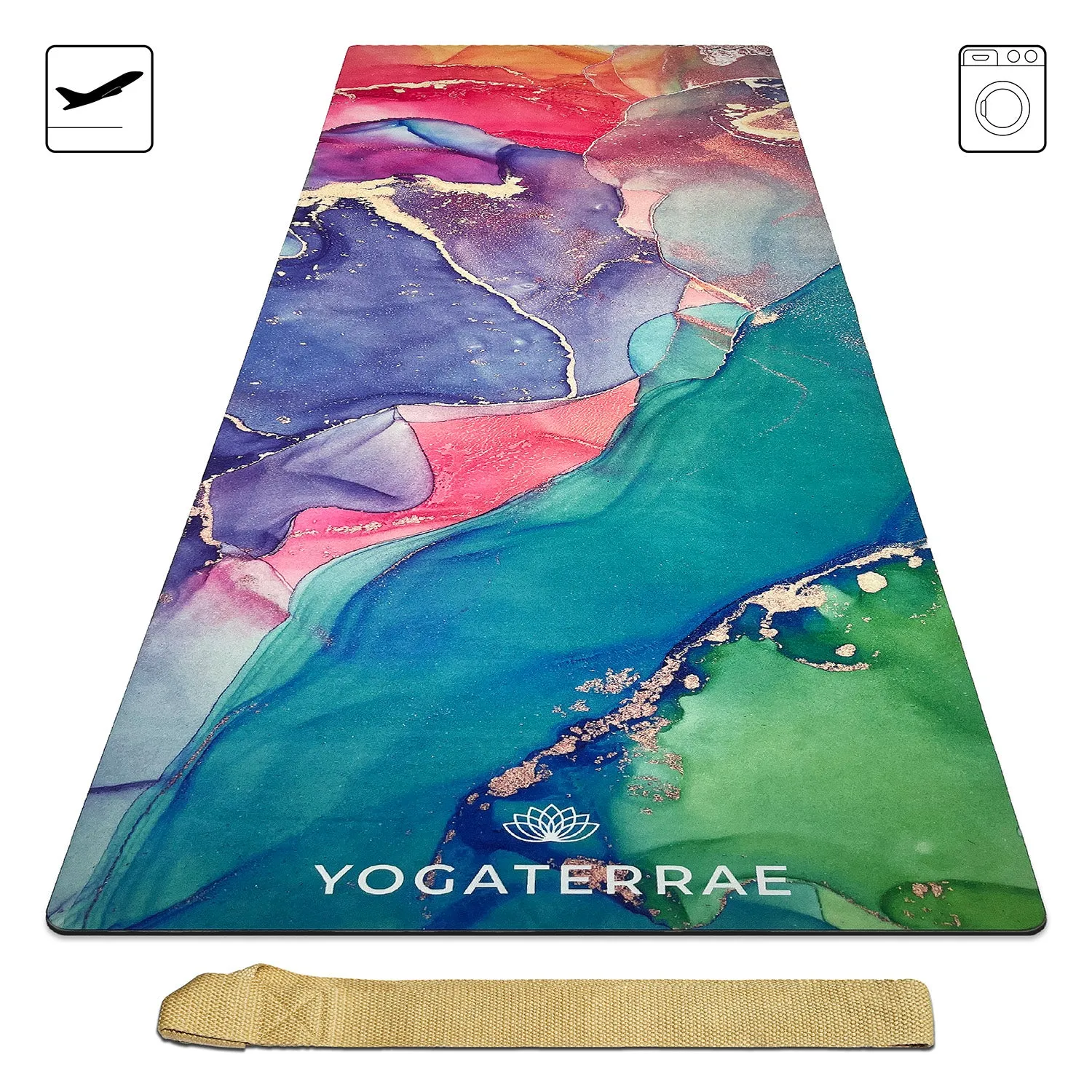 TAPIS DE YOGA SUD ET CAOUTCHOUC NATUREL DHYANA " VOYAGE " (OFFRE RENOUVELE)