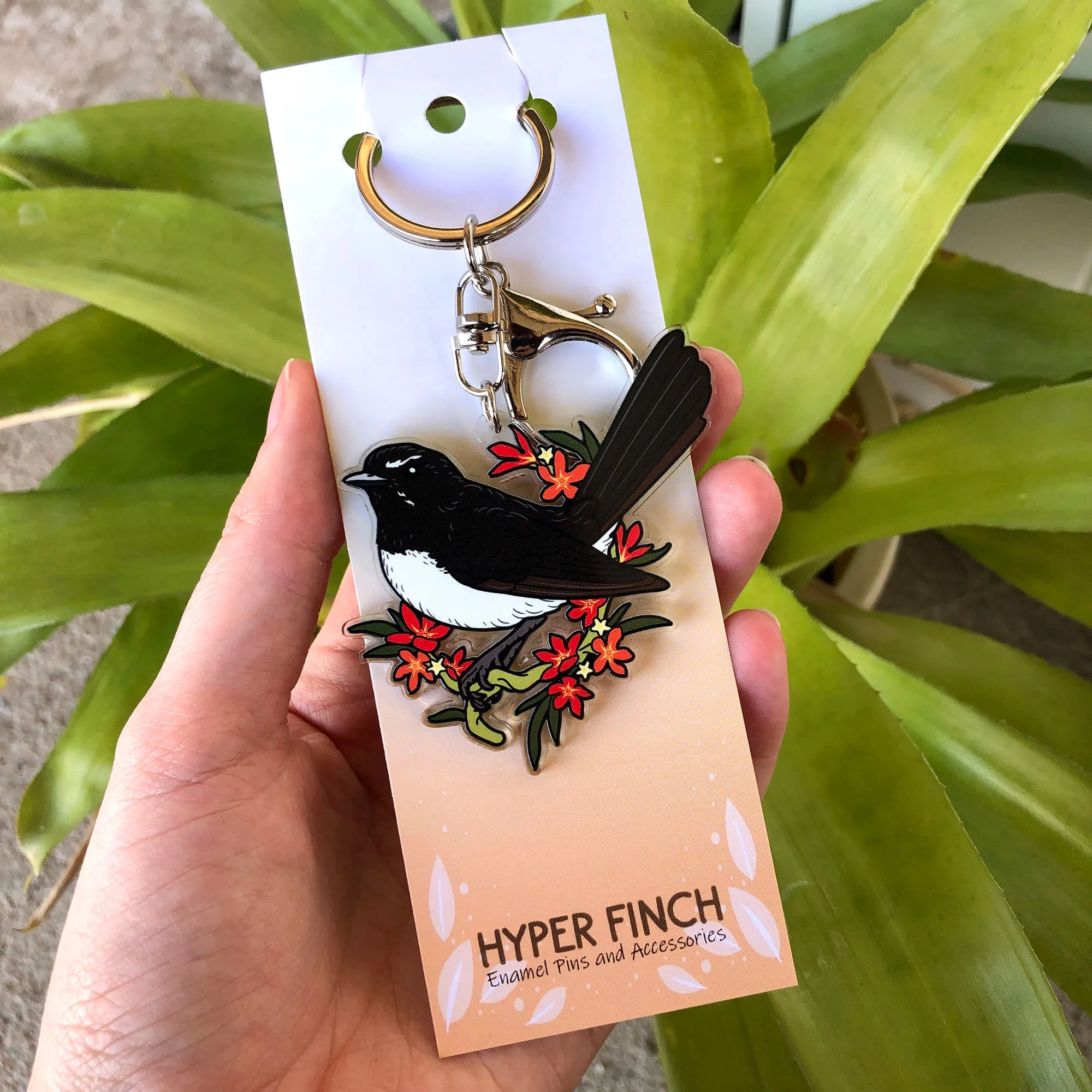 Willie Wagtail Keychain