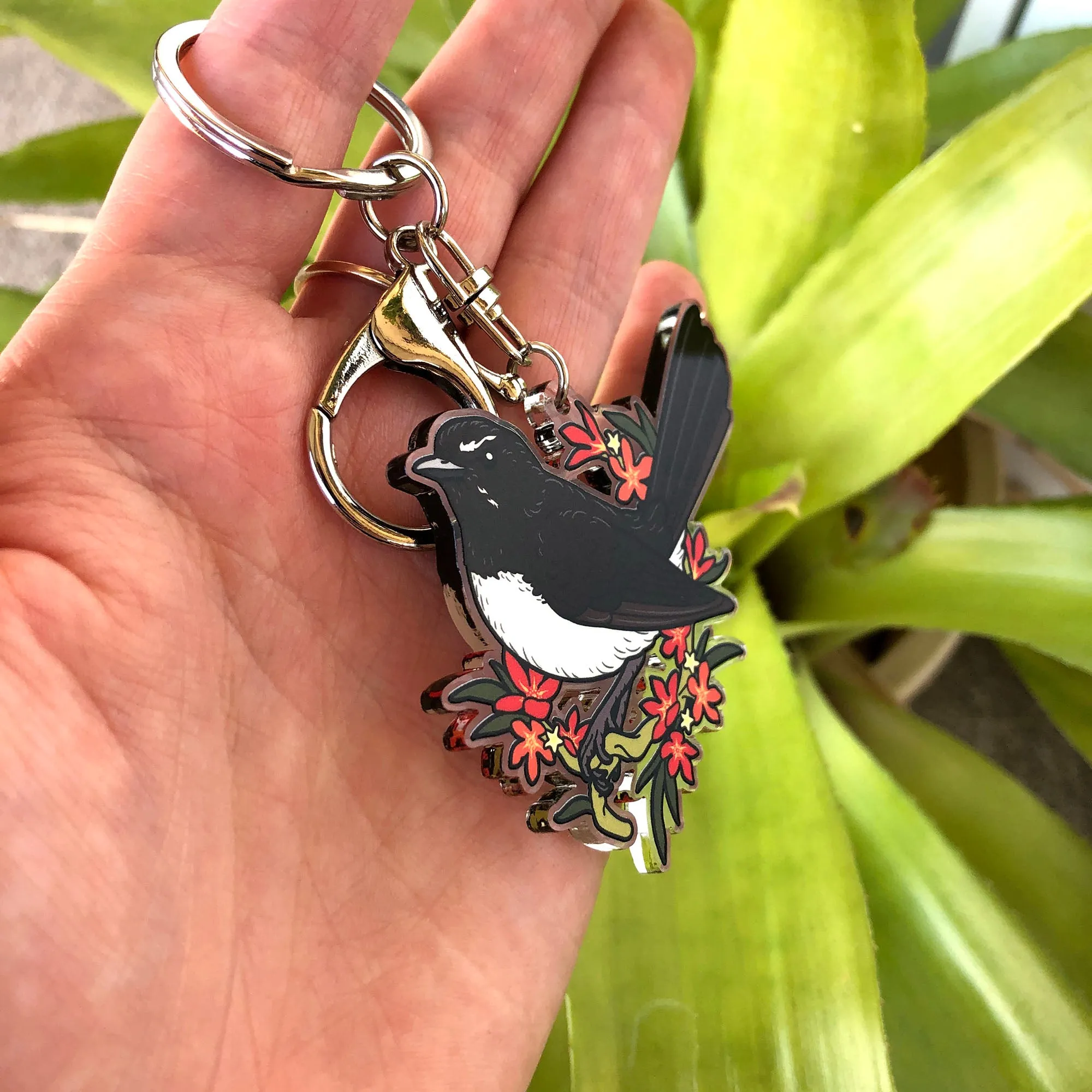 Willie Wagtail Keychain