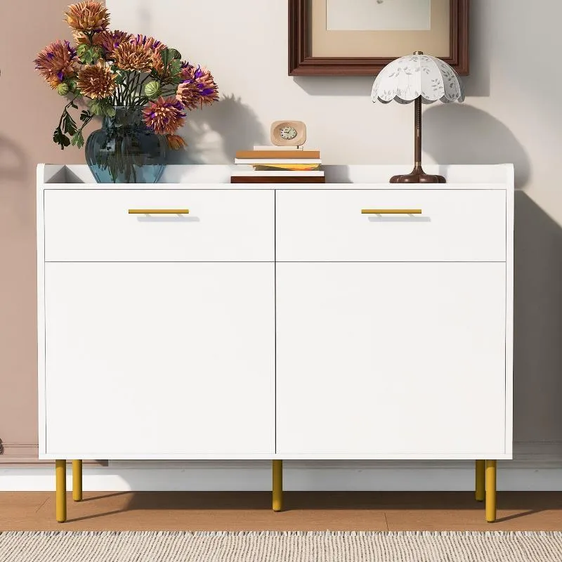 Wooden Storage Cabinet with Drawers
